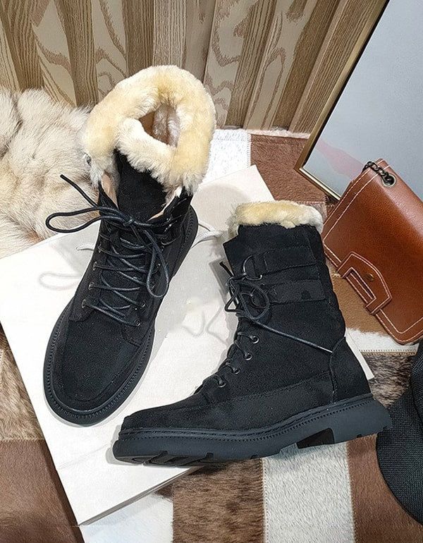 Bottes De Neige D'hiver Épaisses En Peluche