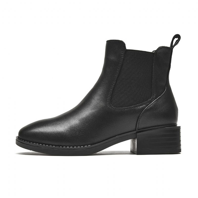 Bottines Chelsea Rétro En Cuir Automne-hiver | Chaussures Cadeaux