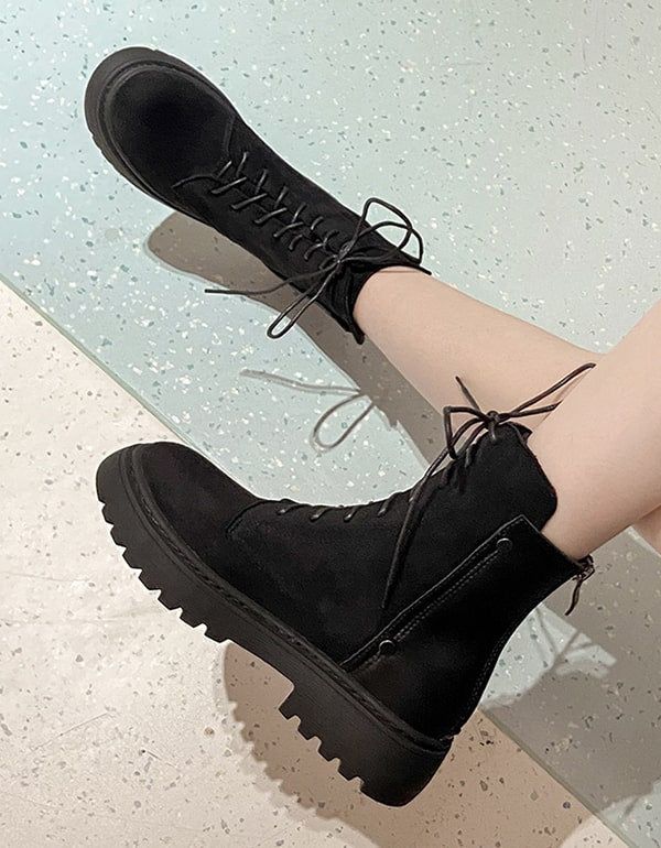 Bottines D'hiver En Daim Pour Femmes De Grande Taille