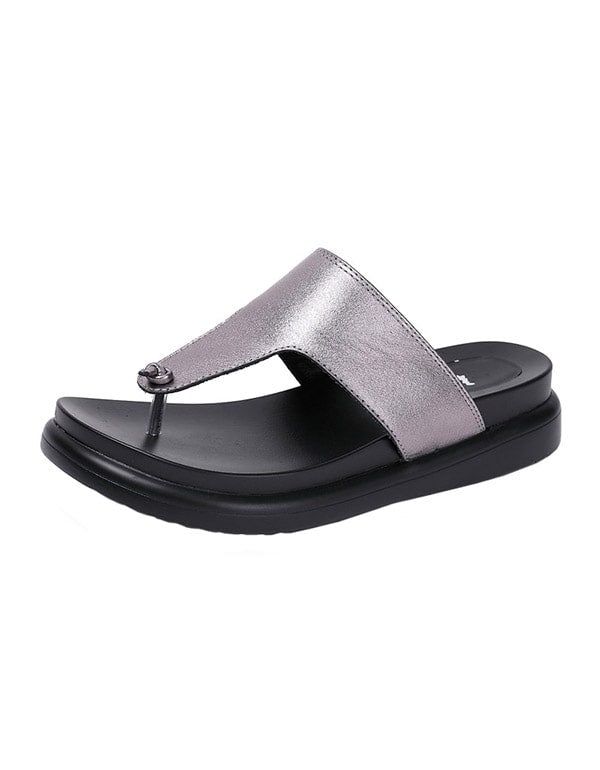 Summer Beach Flip Flop Silver Pantoufles