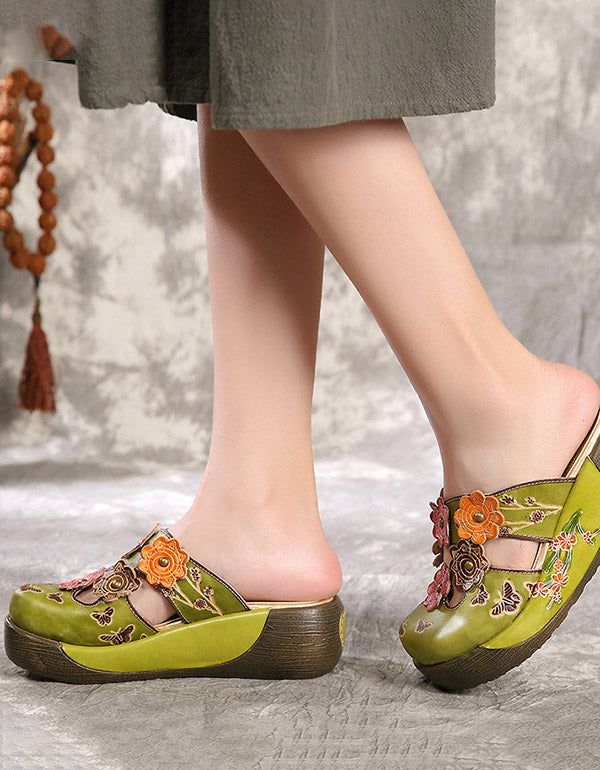 Summer Platform Retro Ethnic Chaussons 35-42