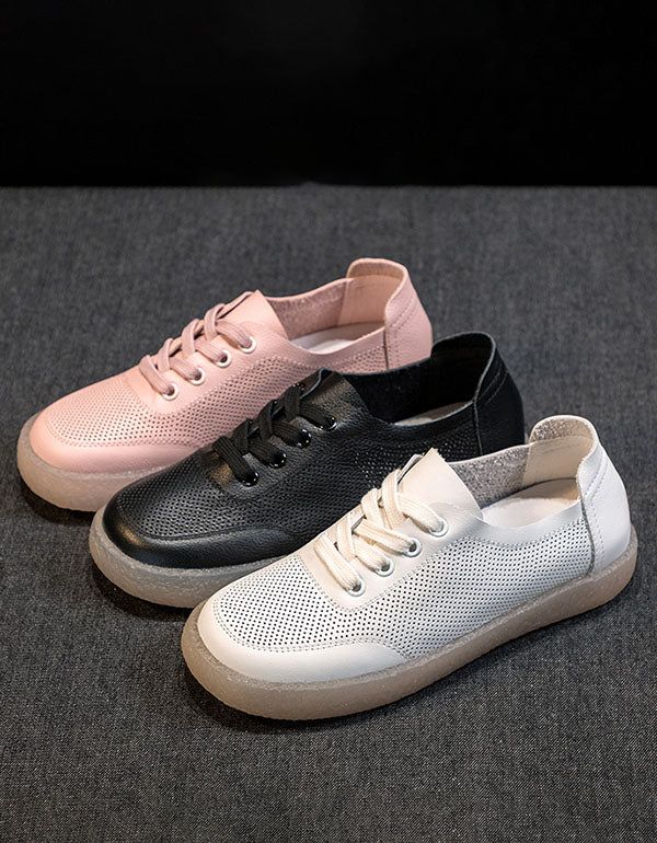 Chaussures Décontractées Pour Femmes Blanches 35-41