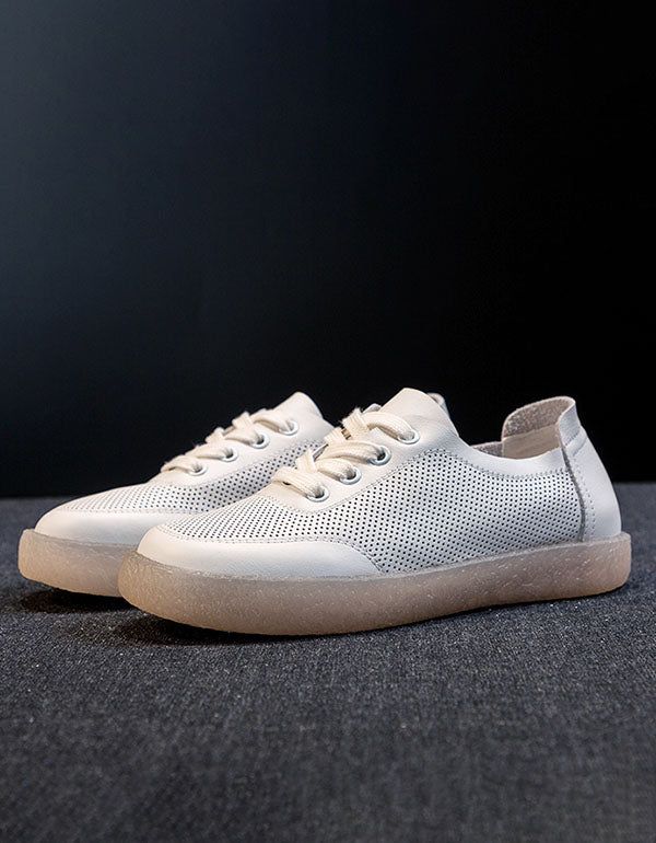 Chaussures Décontractées Pour Femmes Blanches 35-41