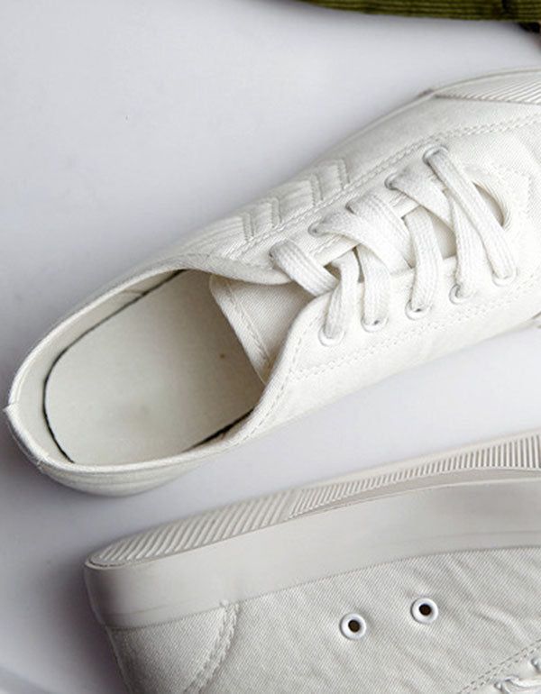 Été Printemps Toile Marche Chaussures Décontractées Blanc 41-44